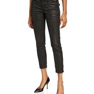 NWT JOIE Park Skinny Jeans Caviar Coated Black 29